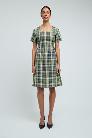 Celeste Dress - Green Check